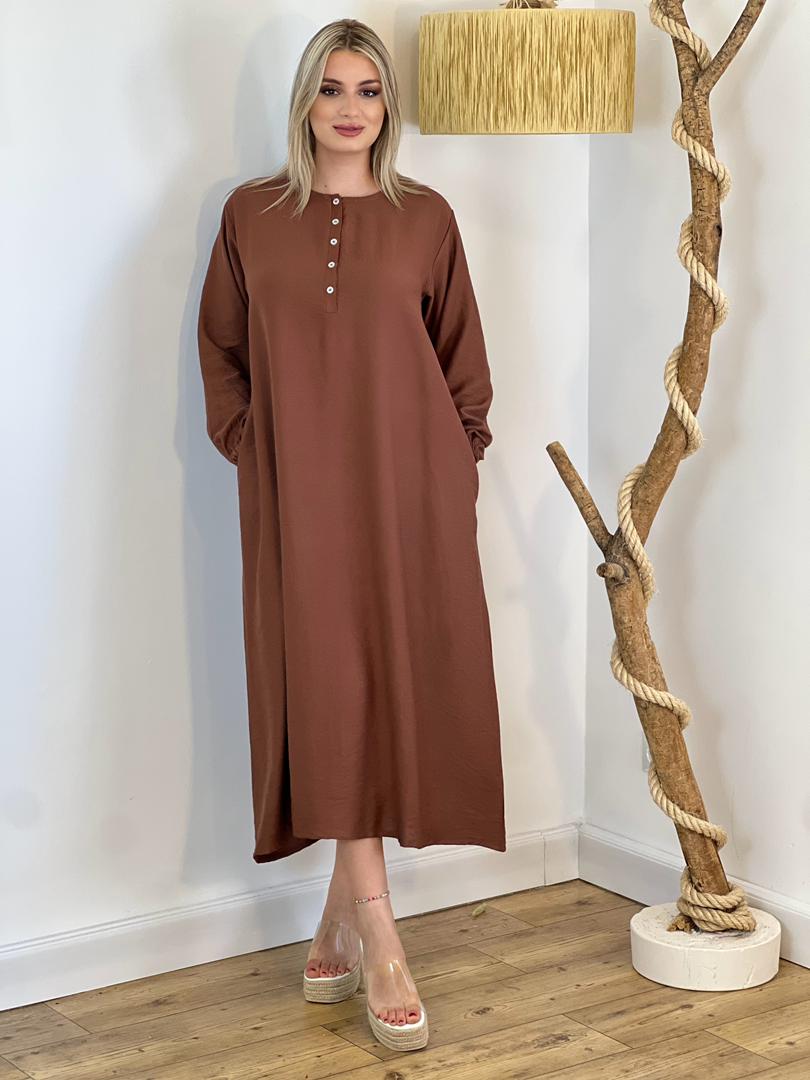 Robe D'été En Lin.