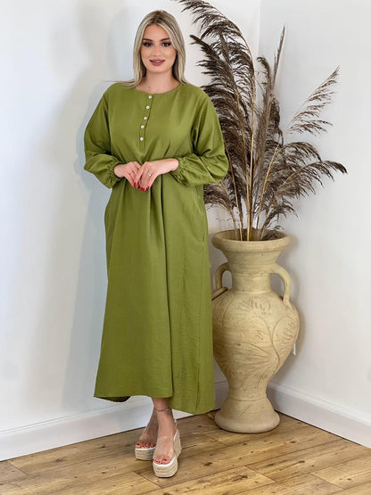 Robe D'été En Lin.